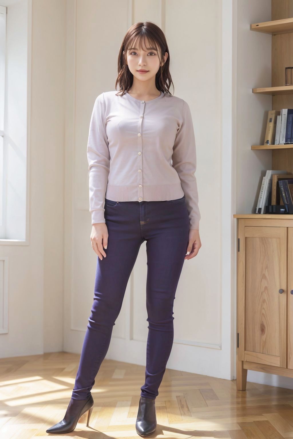 サンプル画像4:山田桜:AI生成美女カタログ7(ゆるふわAI) [d_346992]