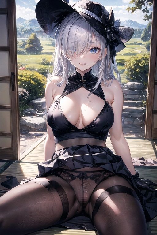 サンプル画像5:法事に来た外国の親戚はフェロモン濃厚な喪服美女(女神の果樹園) [d_347001]