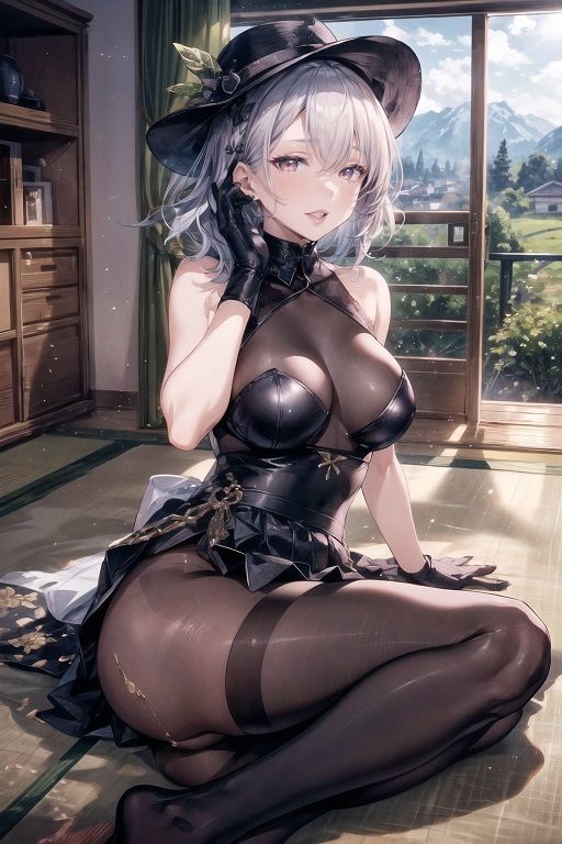 サンプル画像6:法事に来た外国の親戚はフェロモン濃厚な喪服美女(女神の果樹園) [d_347001]