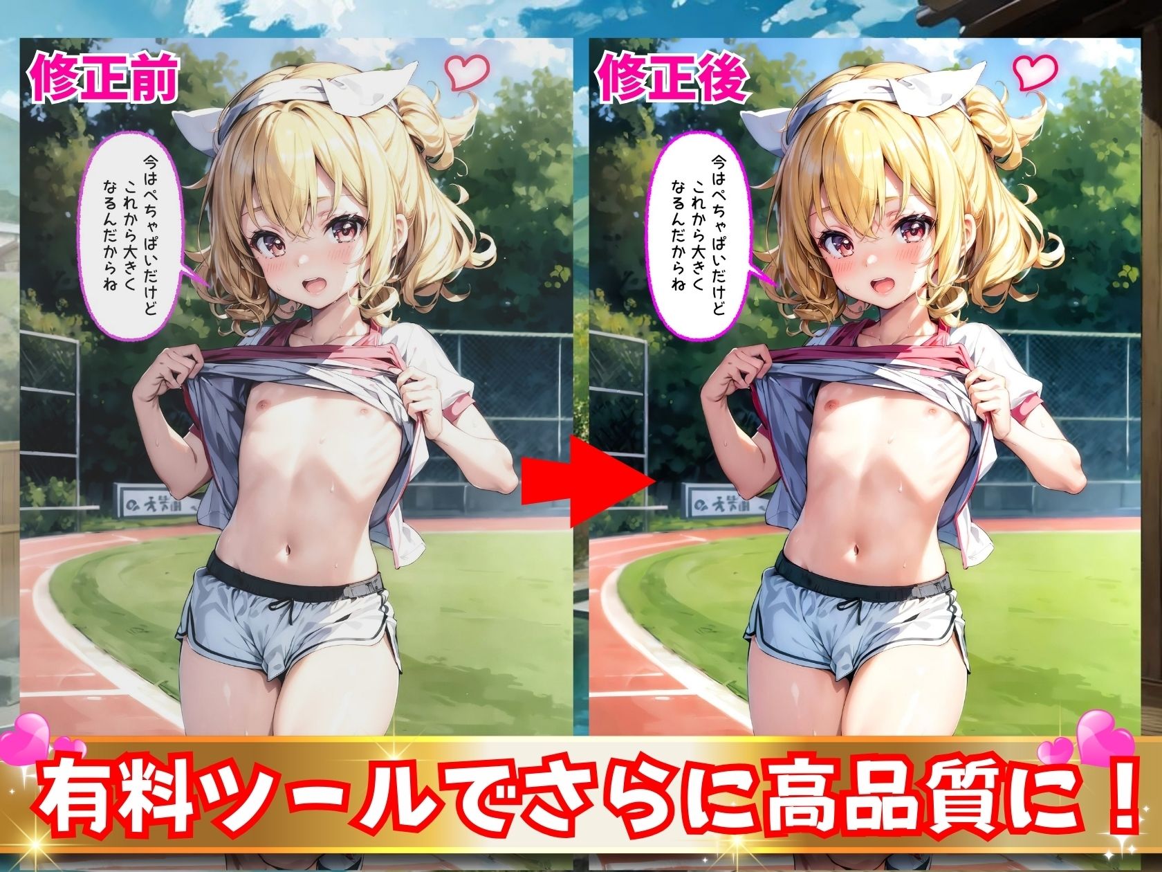 サンプル画像3:今日の体育の授業はエッチなマラソンです！（エッチなセリフ付き）(えーあいびゅーてぃーずらぼ) [d_347026]