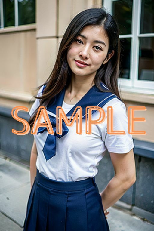 サンプル画像2:オバさんだって…可愛い制服が着たいの 熟女＋JK制服(AIソルト) [d_347039]