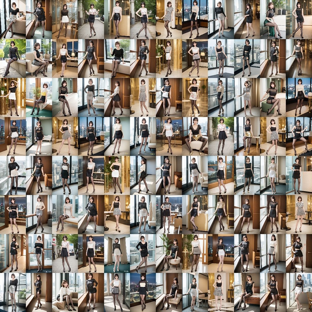 サンプル画像1:ボブカットのOLの美しすぎるスト脚とパンプス – Bob-cut office lady’s beautiful legs and pumps -(あらぶるま) [d_347110]