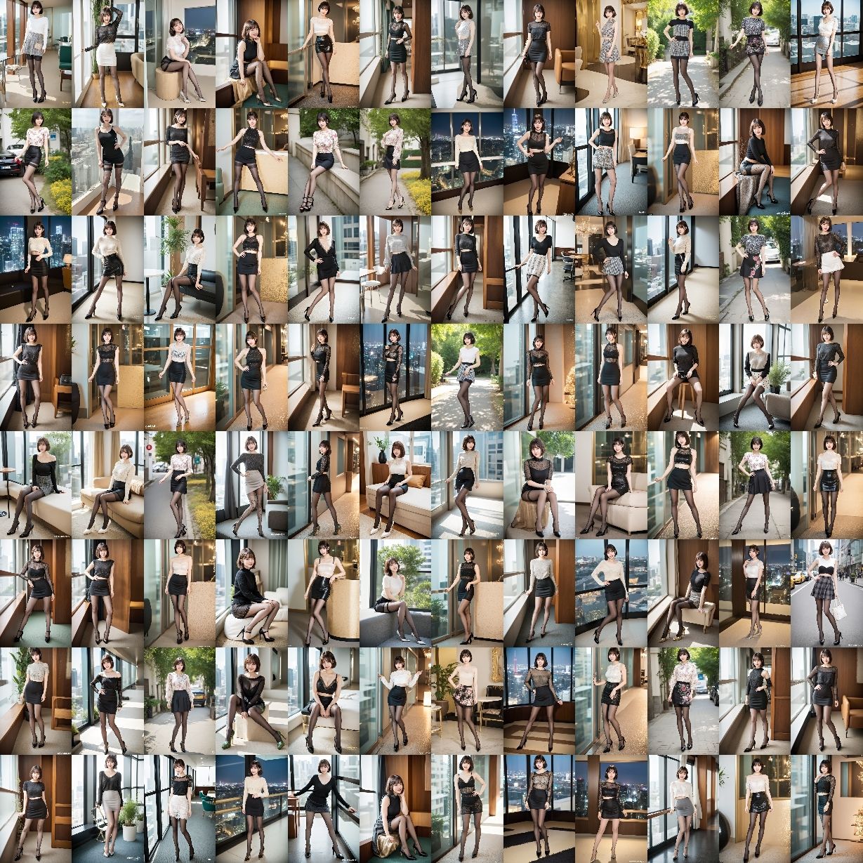 サンプル画像2:ボブカットのOLの美しすぎるスト脚とパンプス – Bob-cut office lady’s beautiful legs and pumps -(あらぶるま) [d_347110]