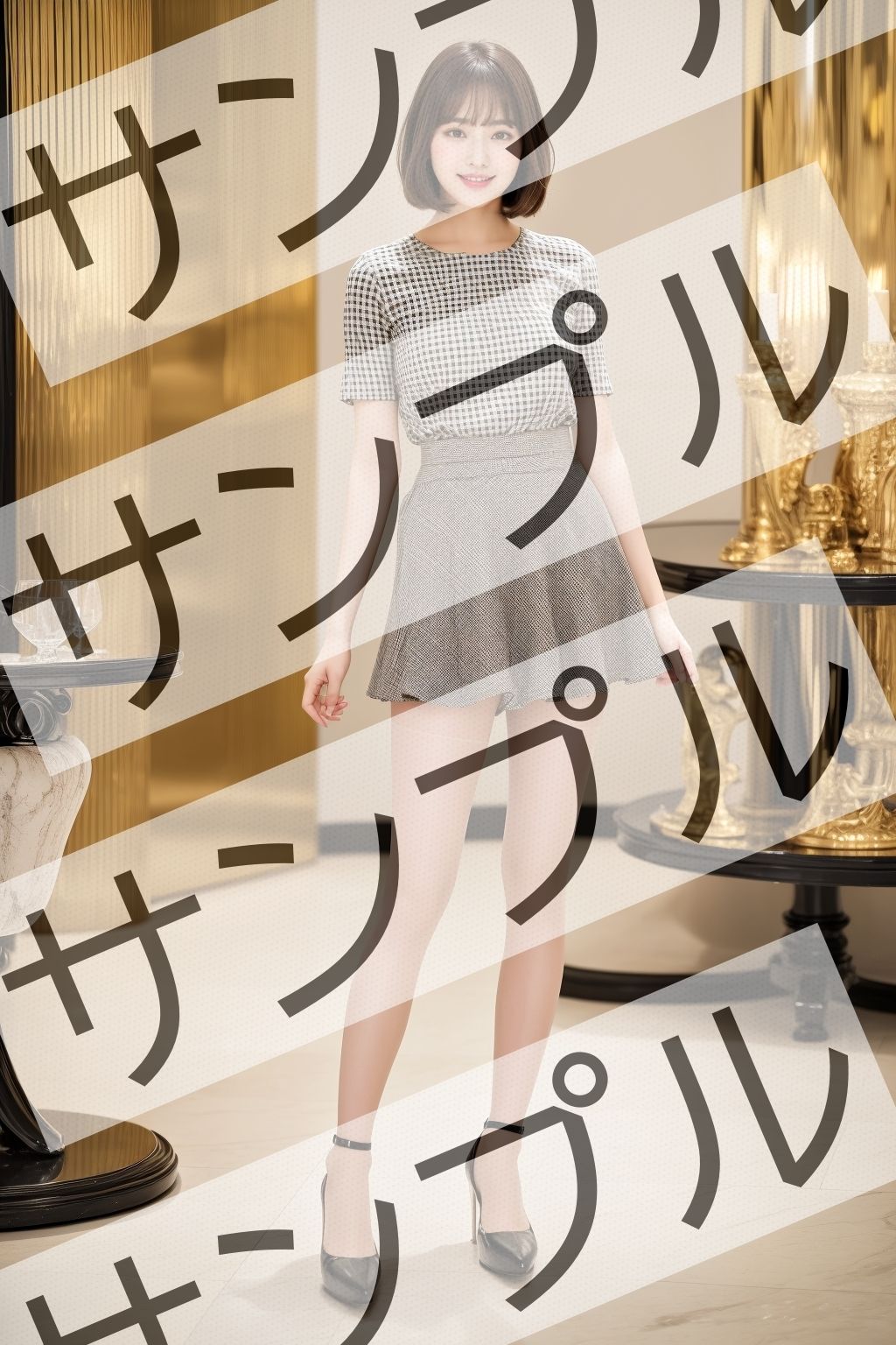 サンプル画像3:ボブカットのOLの美しすぎるスト脚とパンプス – Bob-cut office lady’s beautiful legs and pumps -(あらぶるま) [d_347110]