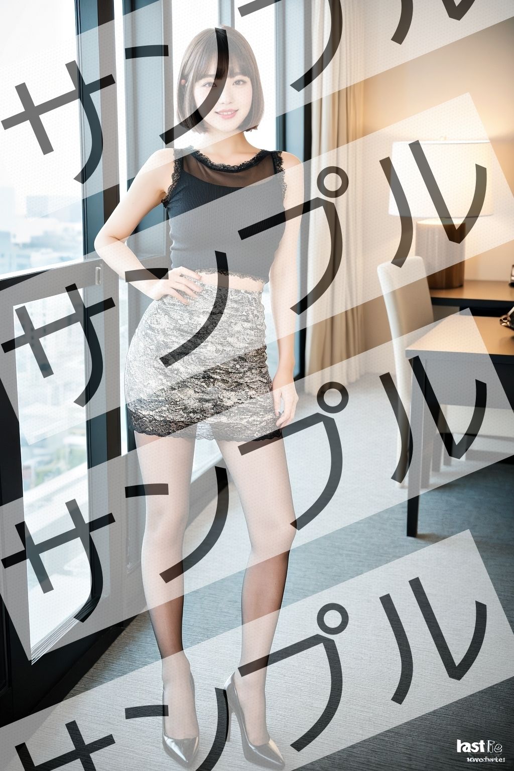 サンプル画像5:ボブカットのOLの美しすぎるスト脚とパンプス – Bob-cut office lady’s beautiful legs and pumps -(あらぶるま) [d_347110]