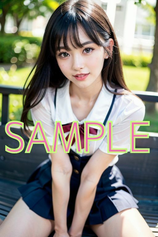 サンプル画像1:イマドキJK ちょっとHな放課後(AI美女氏) [d_347131]