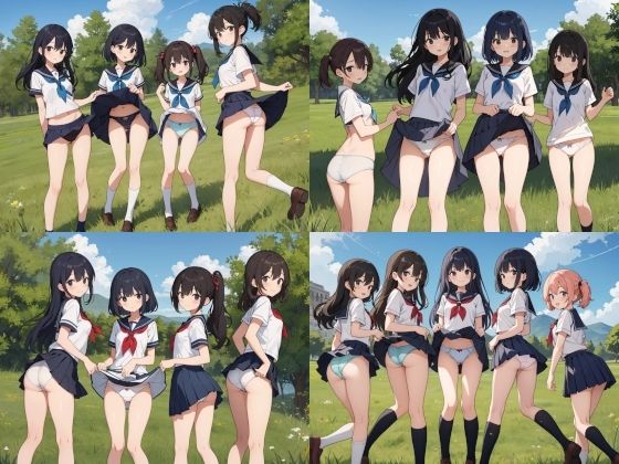 サンプル画像4:J〇ちゃんたちのパンチラ集ver.3野外編(じぇいまる) [d_347177]