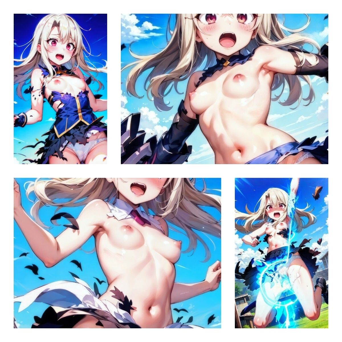 サンプル画像1:イリヤの敗北 〜ある魔法少女が快楽を知り、異世界で魔物の子種を受精するまで〜(AI美女サークル) [d_347379]