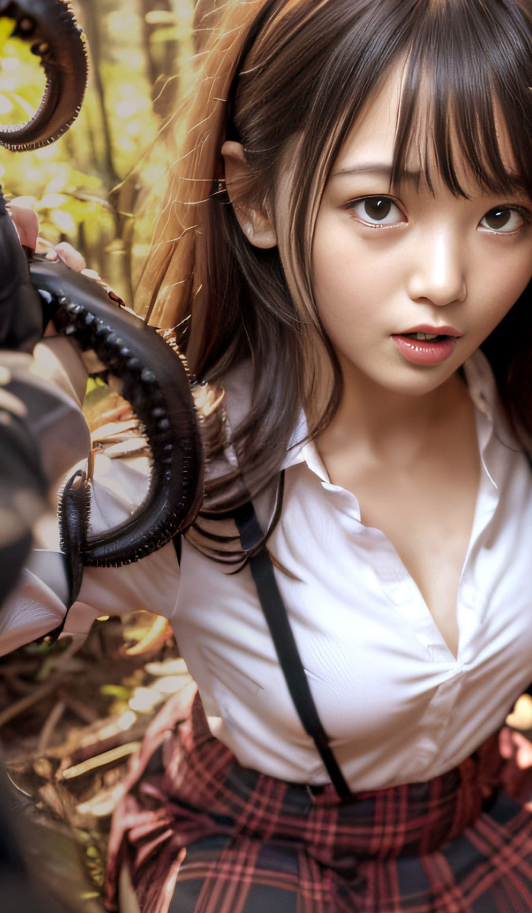 サンプル画像2:女子校生秘密の通学路（月曜日）(薄暮工房) [d_347382]