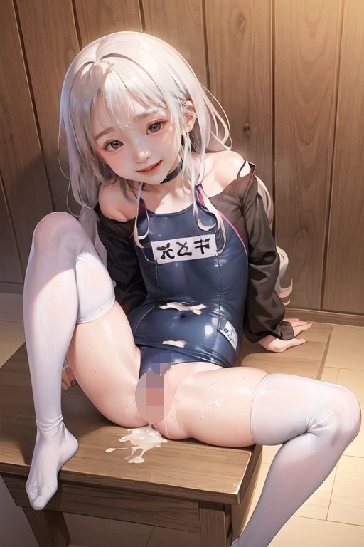 サンプル画像2:【水泳教室の居残りレッスン】処女スク水ロリま〇こにびゅるるる中出し！ち〇ぽにディルド突っ込み放題(ローリんぐっ) [d_347405]