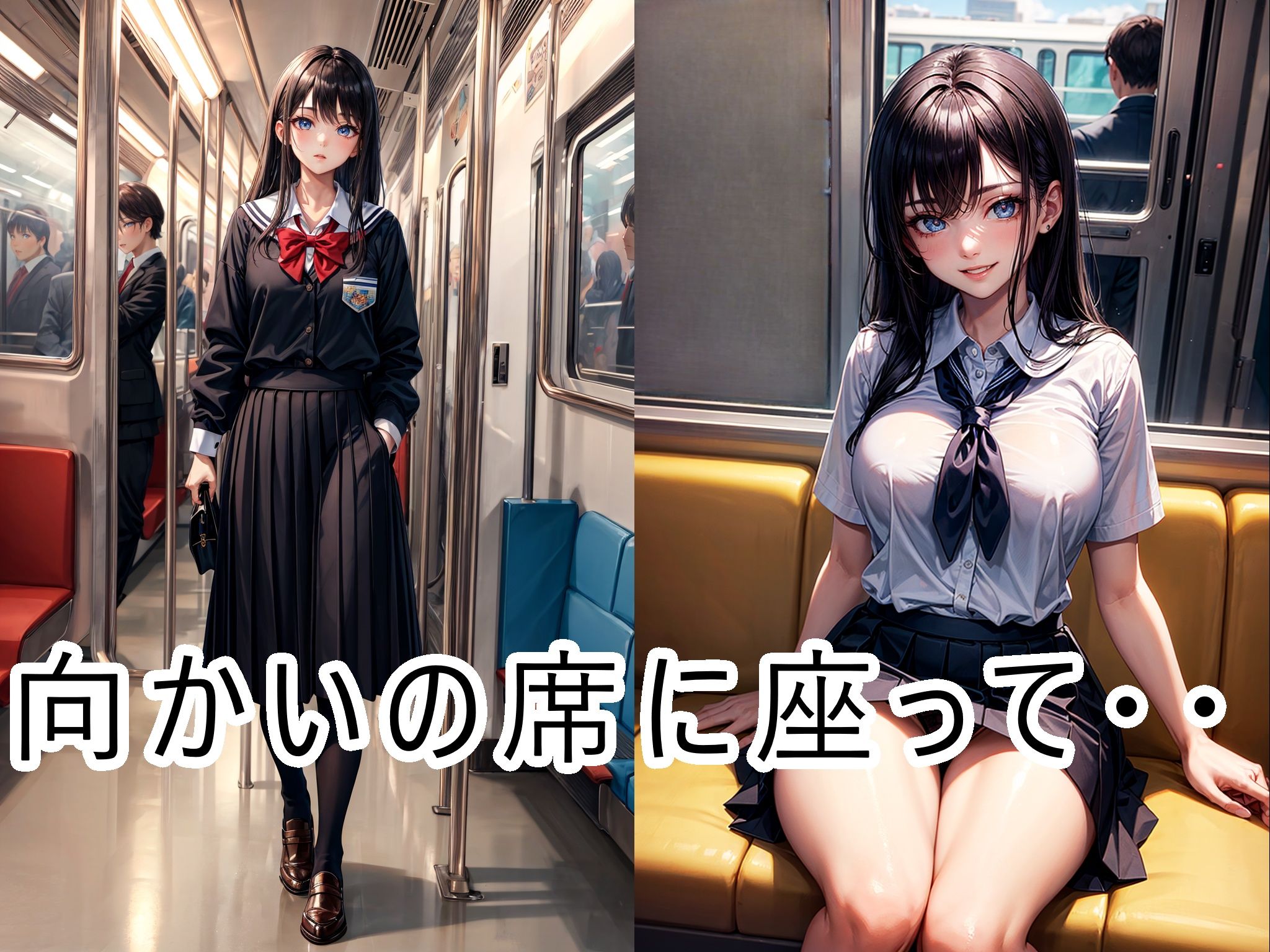 サンプル画像2:電車の向かい席18〜2次元〜(★マイナーフェチ★の殿堂) [d_347573]