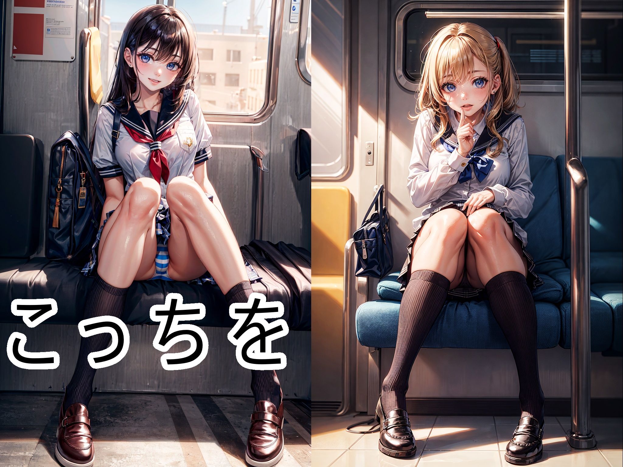 サンプル画像3:電車の向かい席18〜2次元〜(★マイナーフェチ★の殿堂) [d_347573]