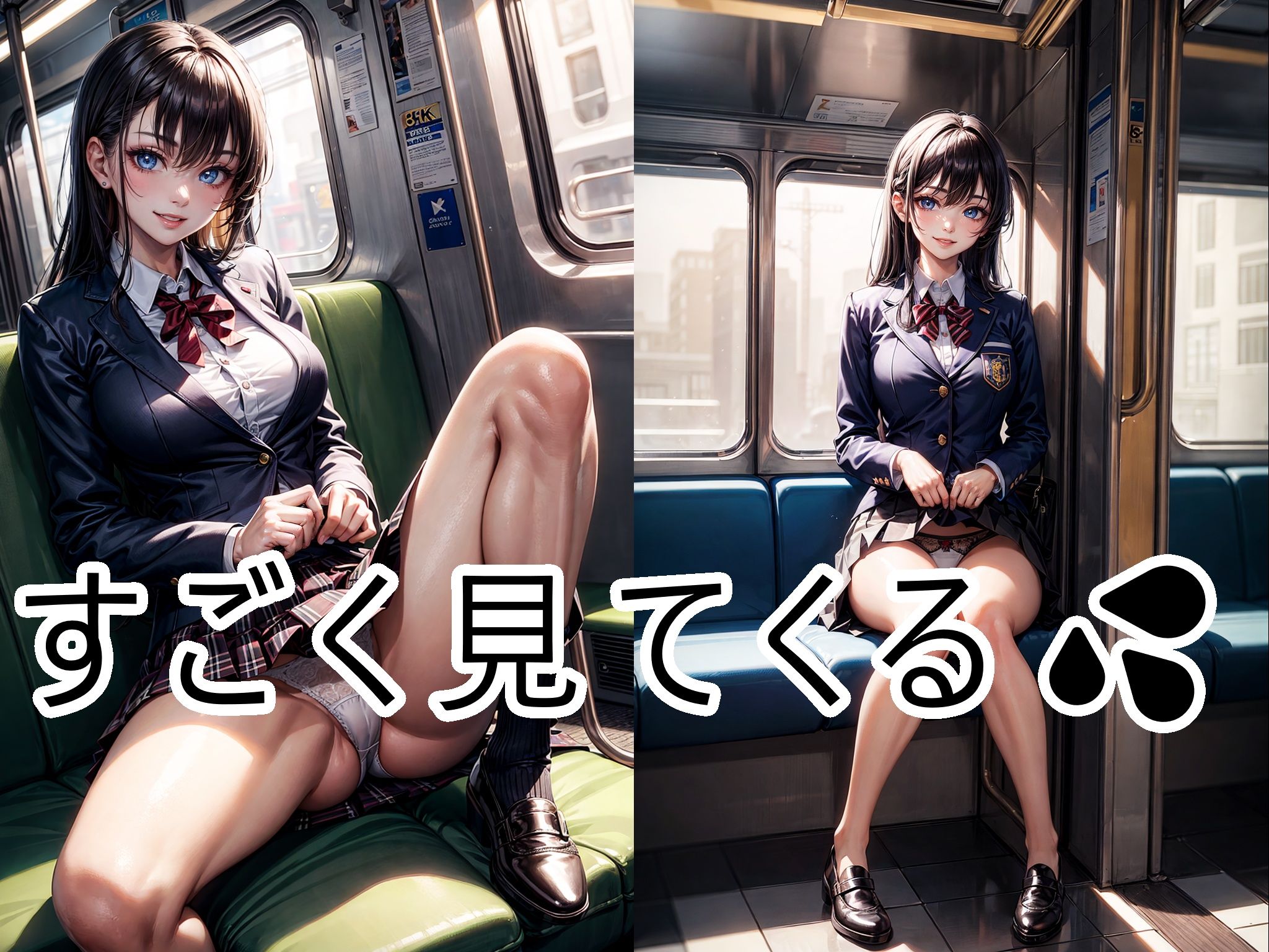 サンプル画像4:電車の向かい席18〜2次元〜(★マイナーフェチ★の殿堂) [d_347573]