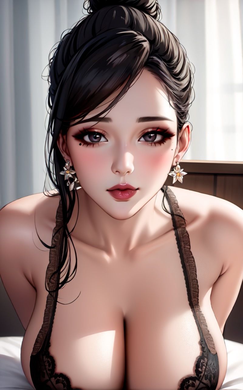 サンプル画像2:【R18写真集】爆乳母の裸。癒しの50枚〜2巻〜(いやしまんが【AIイラスト】) [d_347608]