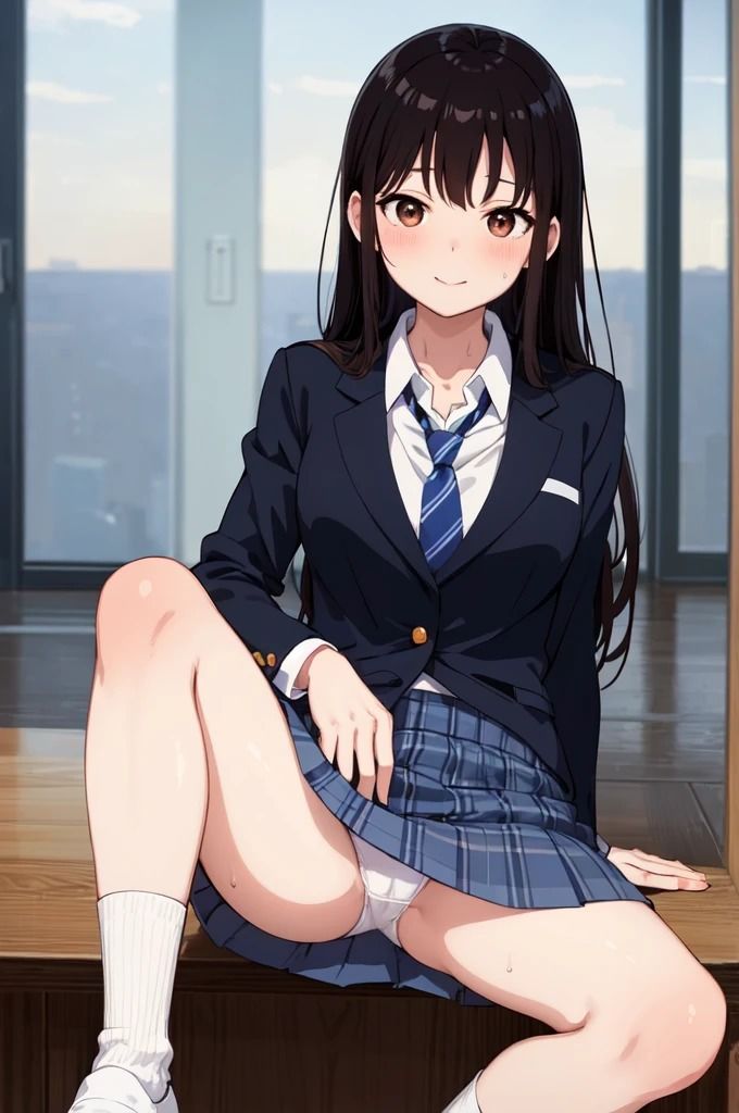 サンプル画像5:制服JKのパンチラ集(morumiAI) [d_347670]