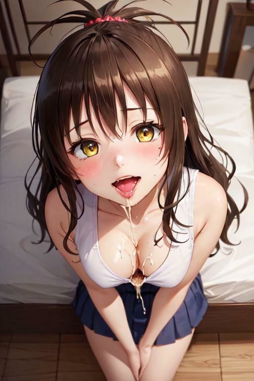 サンプル画像2:T◯LOVEる 結◯美柑みたいな女の子(縦軸と無花果) [d_347754]