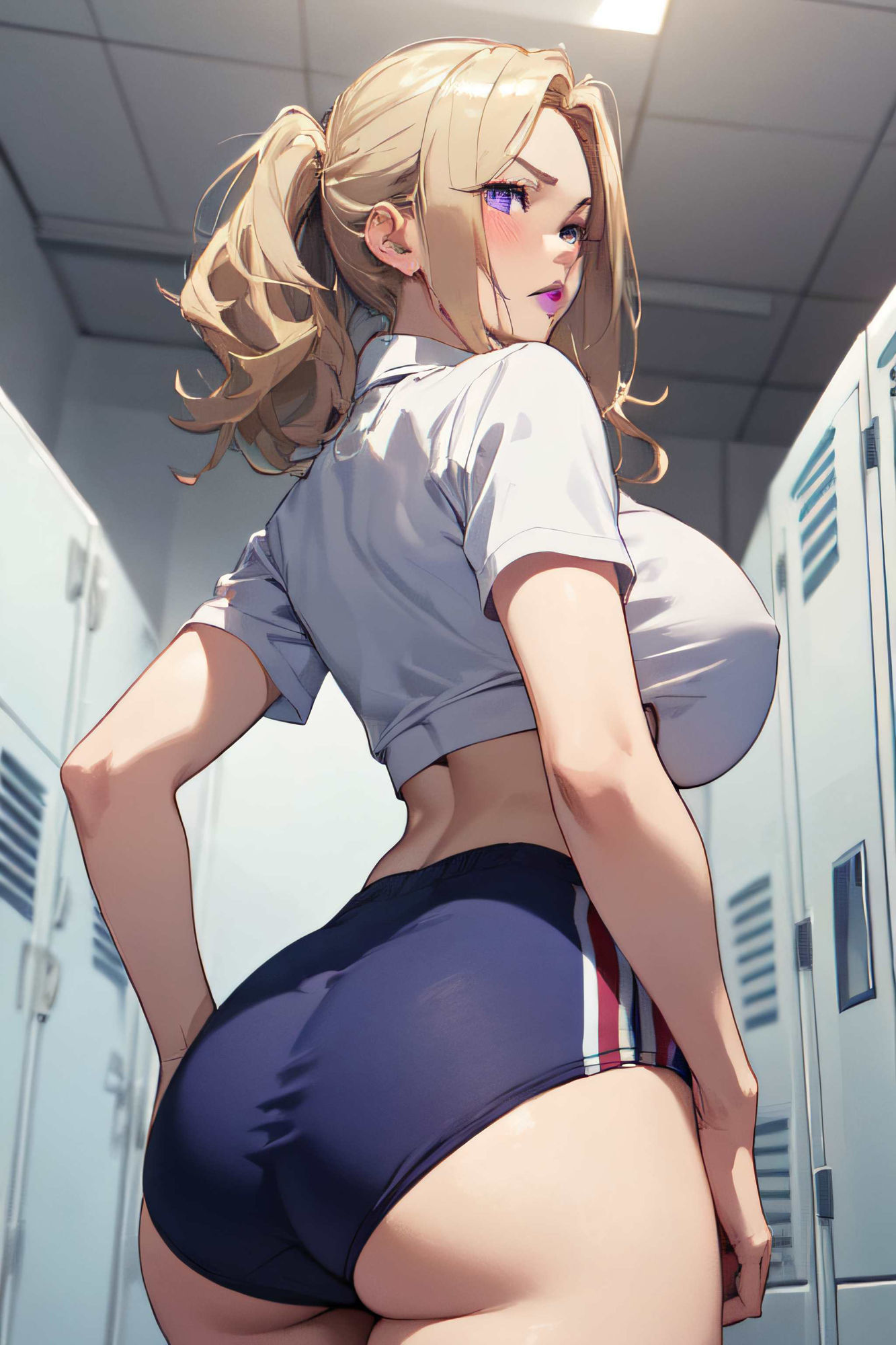 サンプル画像4:【微エロ】フェチコレVol.14 ハイレグビキニ姿の熟女を下から眺めるイラスト集（ローアングル中心）【総枚数238枚】(満点星) [d_347899]