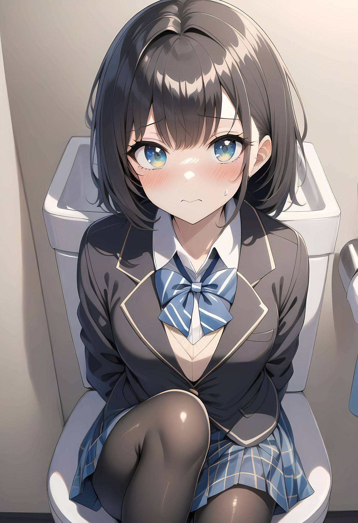 サンプル画像1:【15キャラ45枚】制服女学生のおしっこ事情(金柑ファーム) [d_348064]