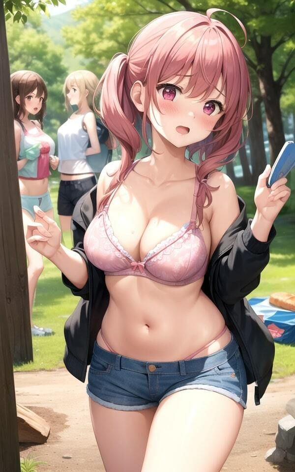 サンプル画像2:濡れまくり露出部員のエロエロな実態(えい愛AI) [d_348108]