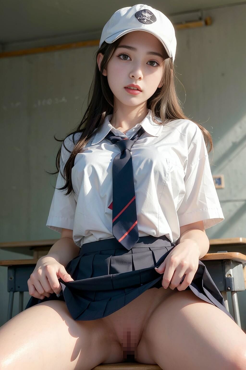 サンプル画像2:新人女子マネージャーが男子部員に犯●れる(ai-panda) [d_348118]