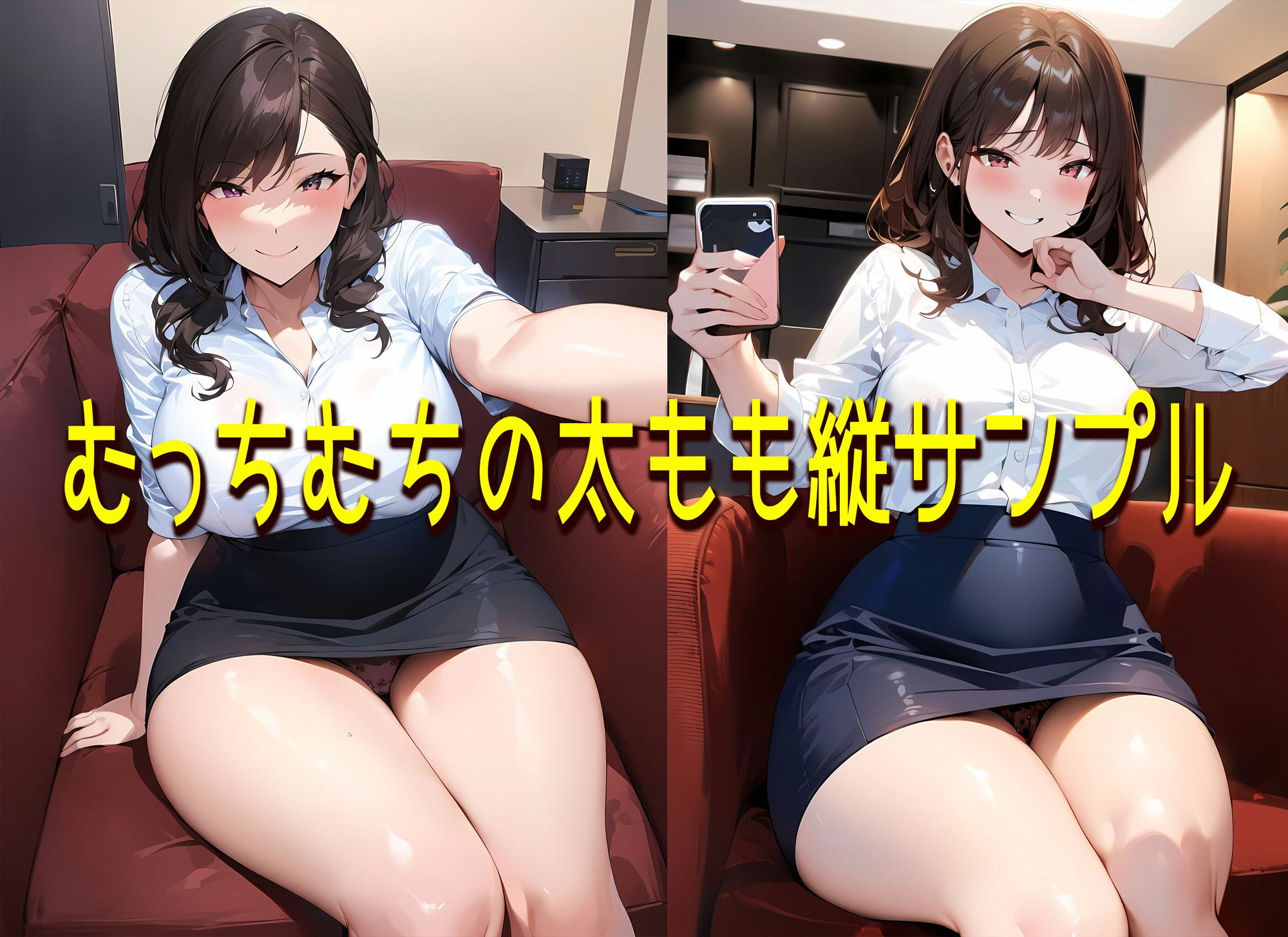 サンプル画像5:【高画質】本物の大人の色気 むっちむちでいやらしい太ももから見えてしまったOL女子社員様の下着(日替わりさん) [d_348168]