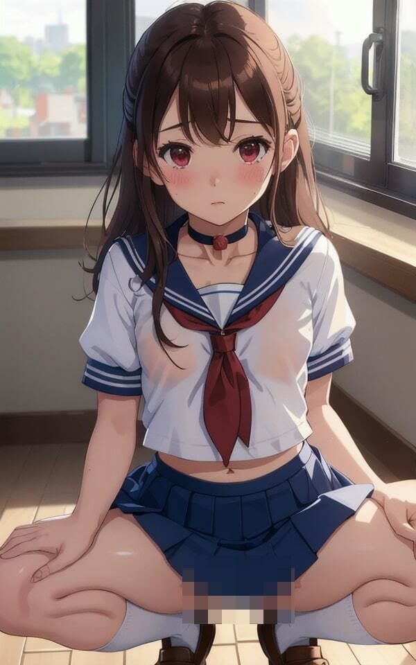 サンプル画像2:妄想・羞恥 制服美女 M字開脚で誘惑 118枚収録(妄想性癖) [d_348231]