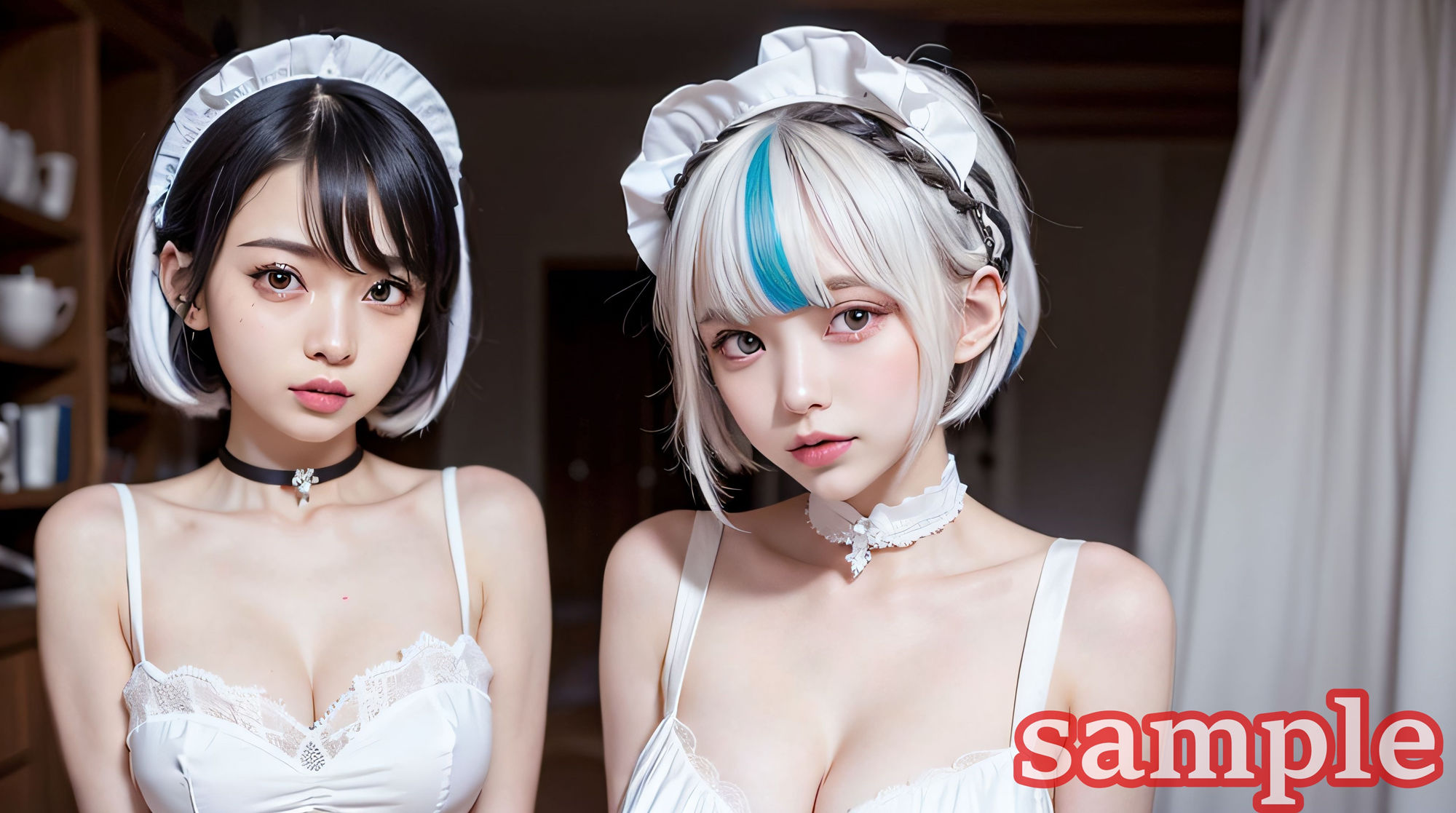 サンプル画像3:美少女メイド壁紙集(FOX_AI) [d_348347]