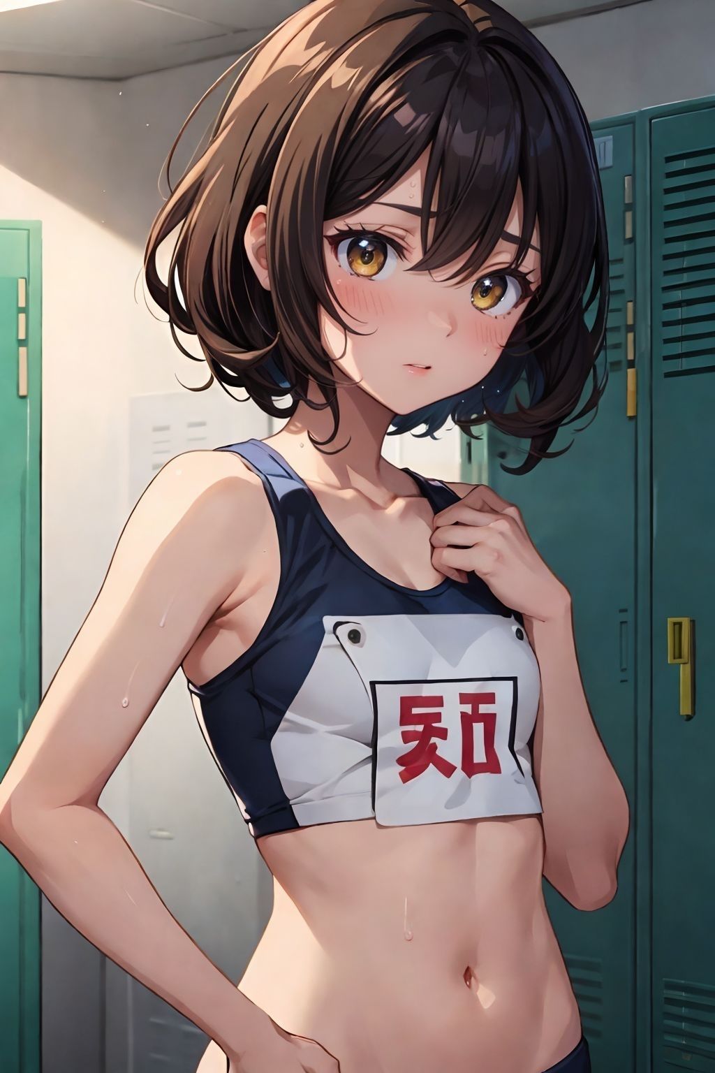 サンプル画像1:ロッカールームで調教開発(チルスリー) [d_348361]