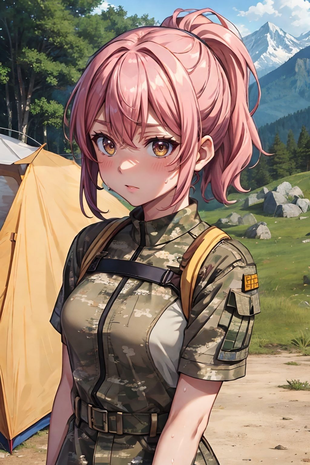 サンプル画像1:野営訓練膣軍3班(チルフォー) [d_348369]