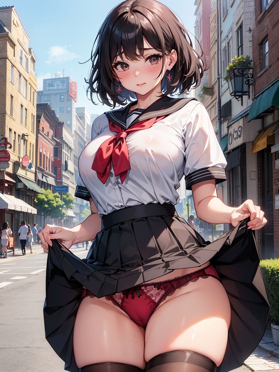 サンプル画像1:お母さんが可愛すぎるので、土下座してコスプレ写真集のモデルになってもらったCG集(妄想サチュレーション) [d_348392]