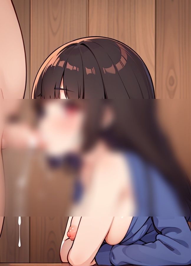 サンプル画像3:授業でフェラをお勉強「フェラ学園」(AI博士) [d_348442]