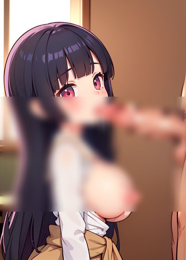 サンプル画像4:授業でフェラをお勉強「フェラ学園」(AI博士) [d_348442]