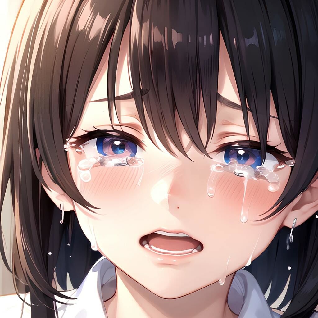 サンプル画像2:泣顔(でんでん) [d_348522]