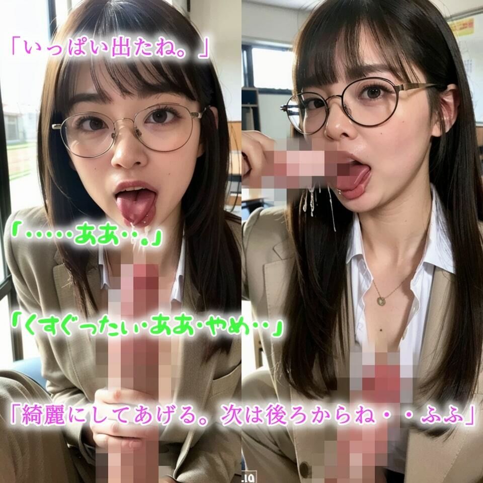 サンプル画像3:【凌●】ぶっかけ女教師〜面談の後はお掃除フェラ〜【124p】(夜行三輪車) [d_348575]