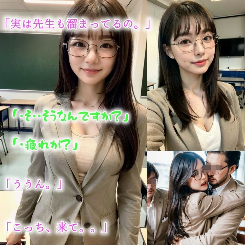 サンプル画像5:【凌●】ぶっかけ女教師〜面談の後はお掃除フェラ〜【124p】(夜行三輪車) [d_348575]