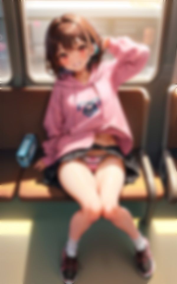 サンプル画像2:向かいに座ってるお兄さん…見える？w(panpanyama2) [d_348721]