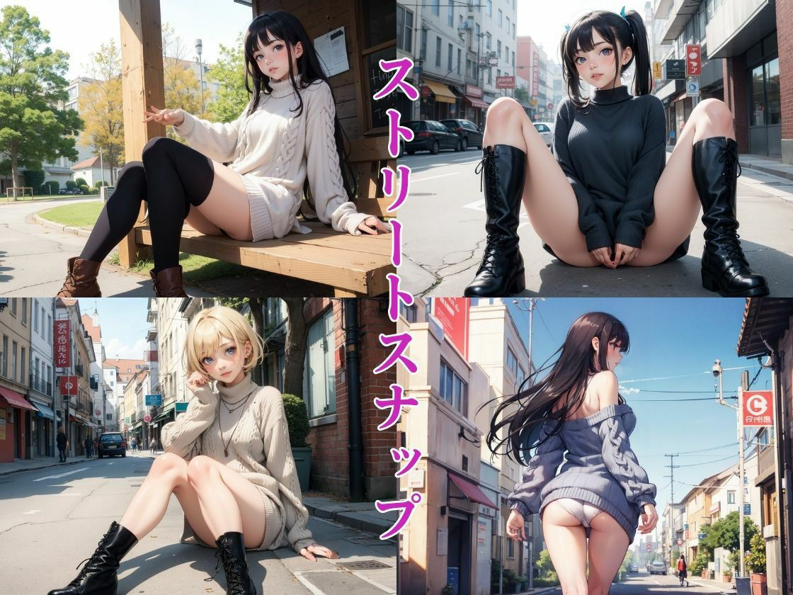 サンプル画像2:屋外膣内射精 〜 街角で見つけたぴったりニット美女とぐっちょぐちょストリート辱めSEX(ちゅぷまる。) [d_348772]