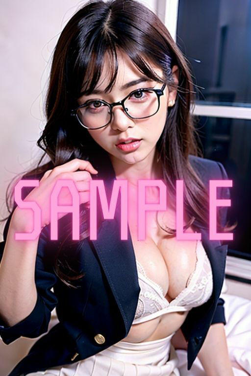 サンプル画像2:お堅そうな雰囲気とは裏腹に性欲がスゴかった地味目メガネOLに中出し(ラブリー天丼) [d_348789]