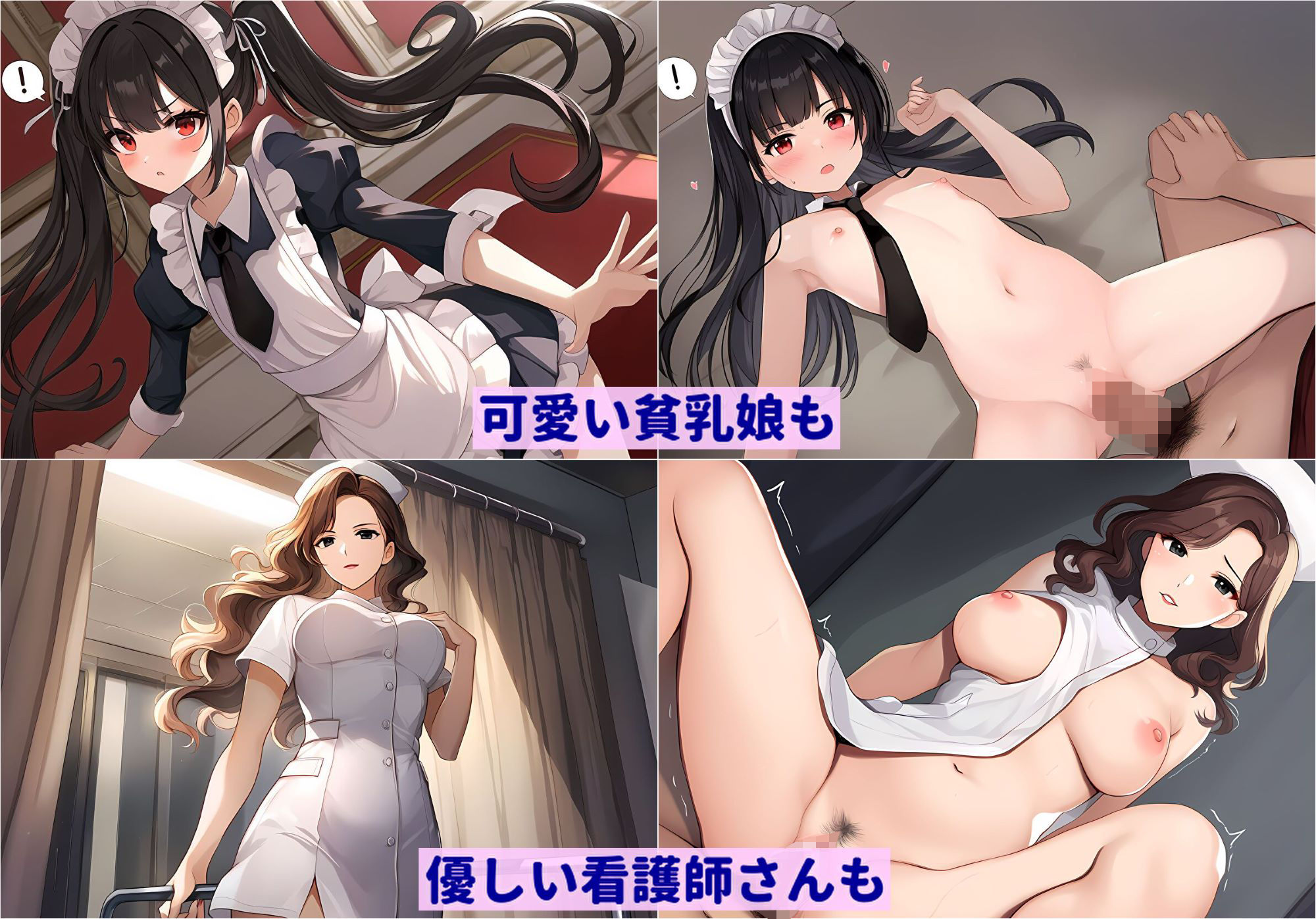 サンプル画像2:ヒロイン100人2コマ堕ち Vol.1(暇人クラブ) [d_348831]