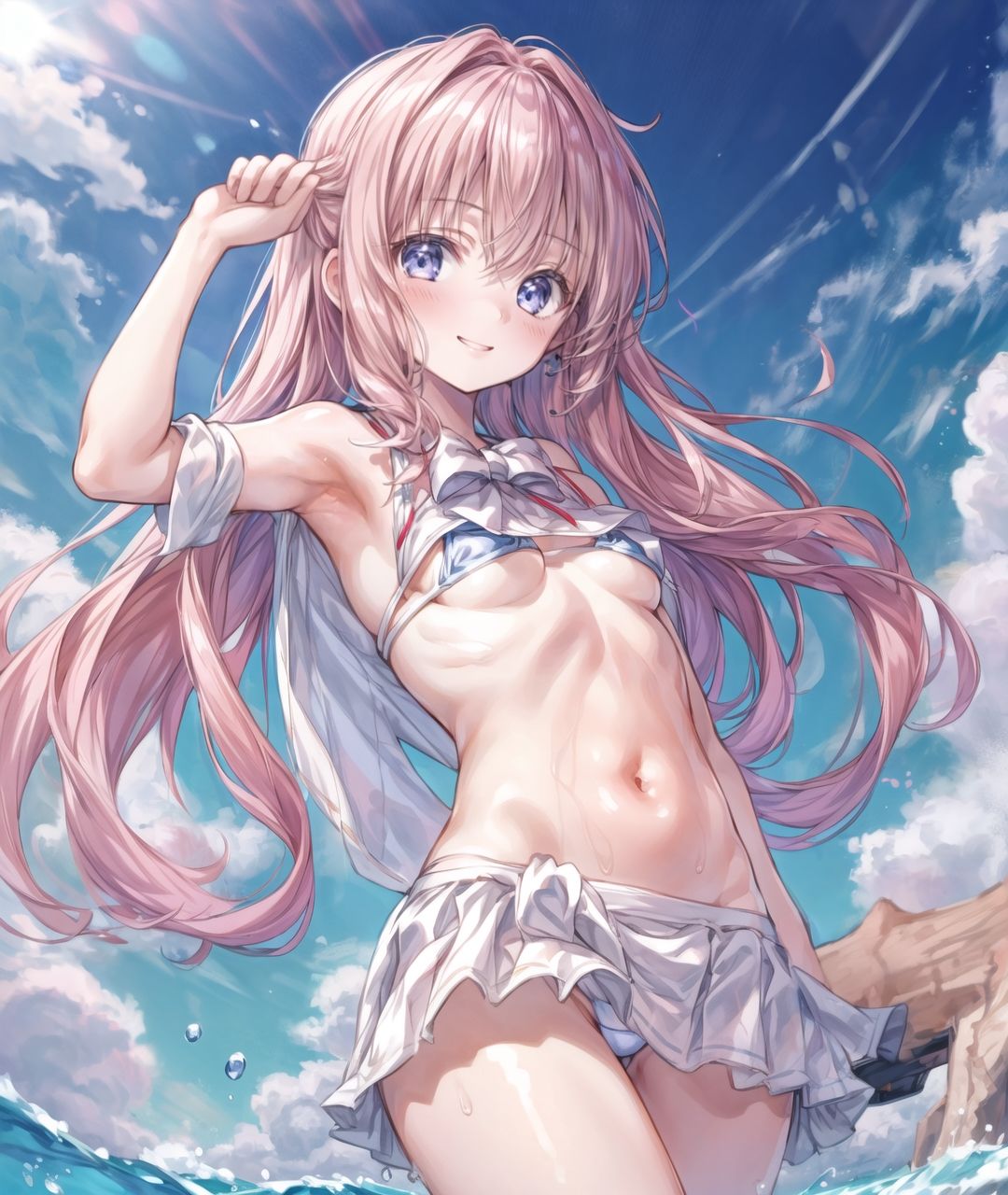 サンプル画像5:美少女たちのひととき・一〇瀬帆波(Aark) [d_348874]