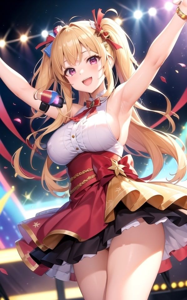 サンプル画像1:コンサートで脱ぐアイドル(AIdoujin) [d_348910]