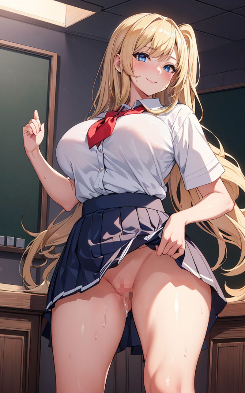 サンプル画像1:おま●こまる見え金髪JK(ソノトキロク) [d_348924]