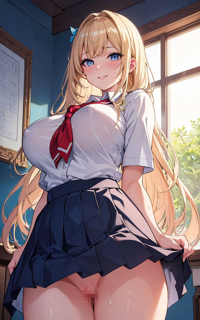 サンプル画像4:おま●こまる見え金髪JK(ソノトキロク) [d_348924]