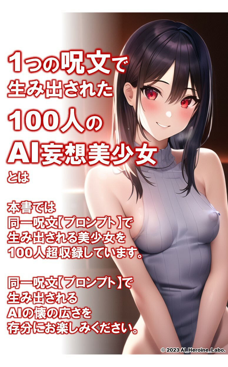 サンプル画像2:1つの呪文で生み出された100人のAI妄想美少女-17【童貞を殺すニットセーター女子編】(AIヒロイン研究会) [d_348930]