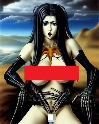 サンプル画像1:恐怖！悪魔の手袋をした巨乳娘、アナルぶっ刺されて血みどろになるかも！(MUTANTITS) [d_348972]