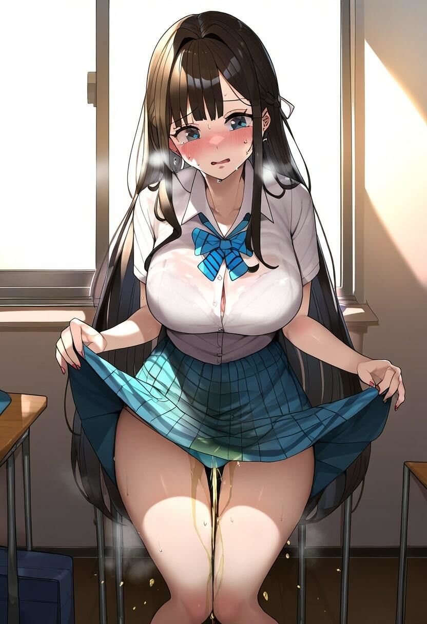 サンプル画像1:おしっこおもらし制服女子 「もう我慢できない」・411枚(猫にマタタビ) [d_348983]