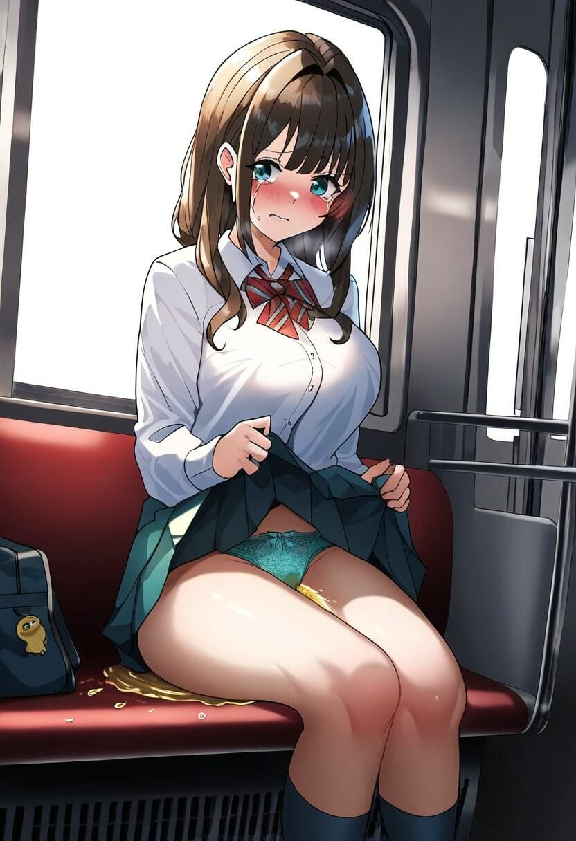 サンプル画像4:おしっこおもらし制服女子 「もう我慢できない」・411枚(猫にマタタビ) [d_348983]