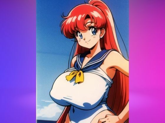 サンプル画像2:俺たちの80年代アニメ女(100均ガールズ) [d_349045]