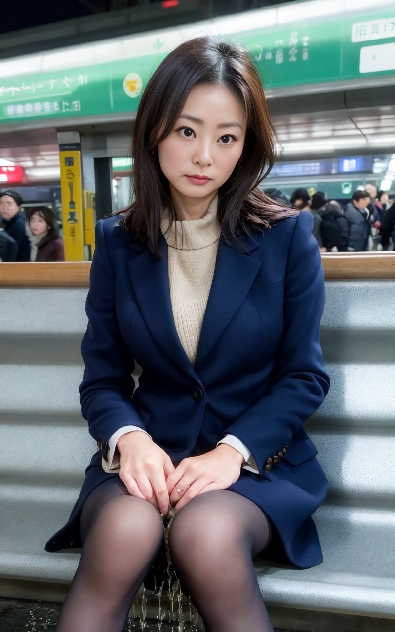 サンプル画像1:街中失禁人妻(P-AI planning) [d_349050]