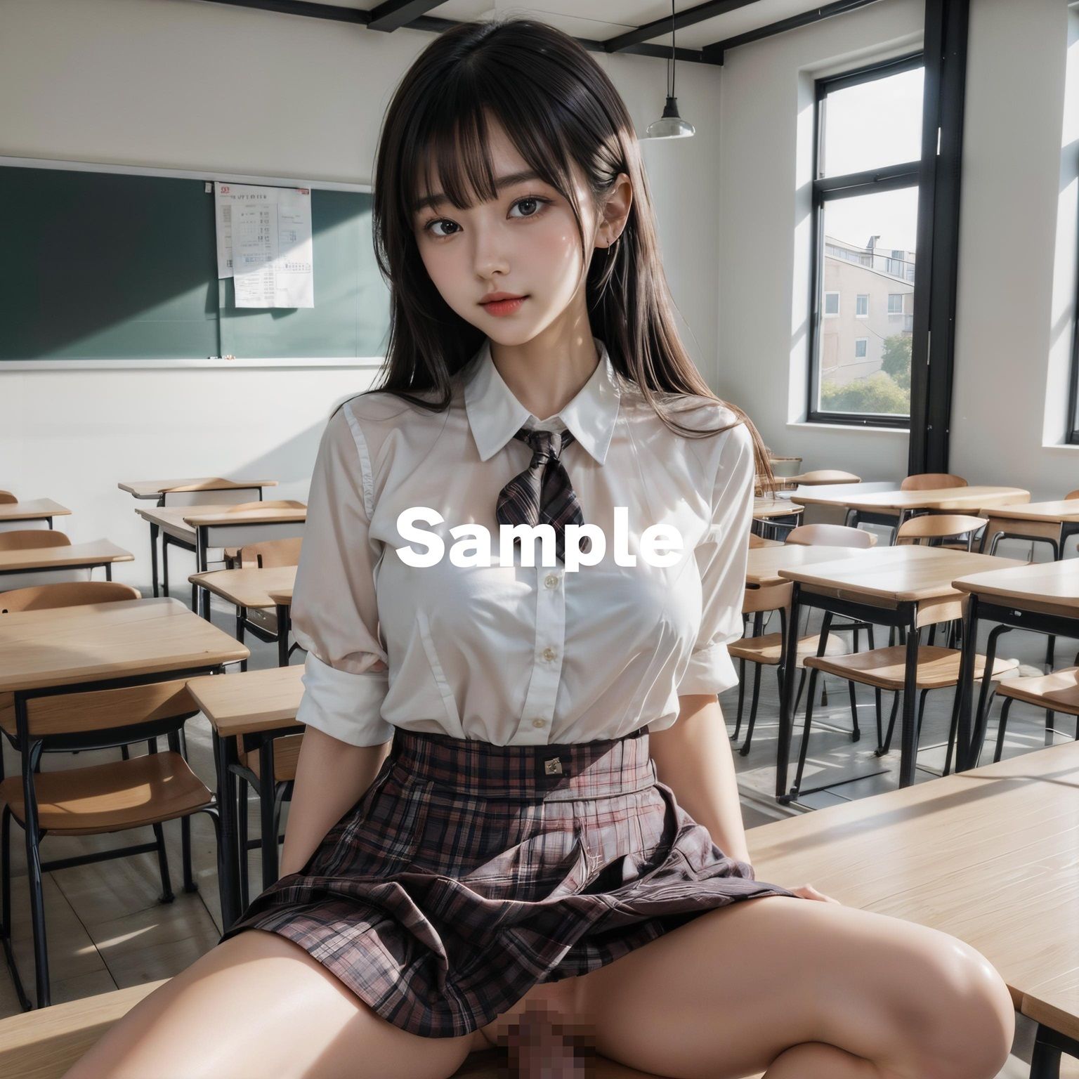 サンプル画像2:【学校編】転生したらクラスで話題のあの子が裸だった件(土度℃) [d_349052]